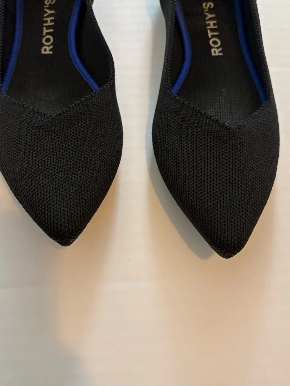 Rothy’s the point black flats size 7 - Picture 3 of 6